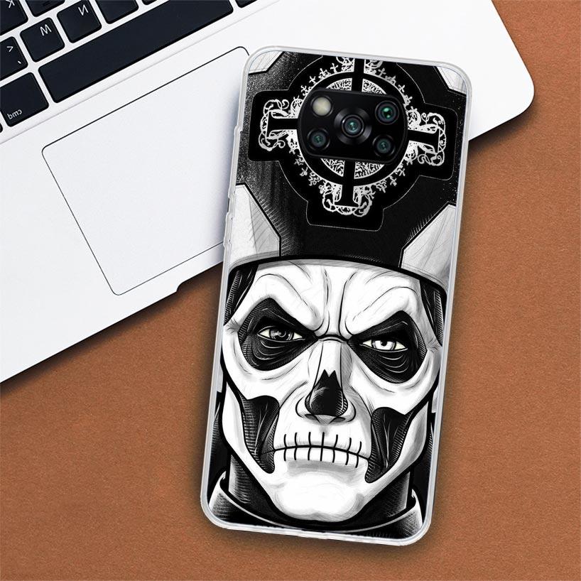 Ghost Papa Emeritus Phone Case For Xiaomi Poco X3 Nfc X4 Gt X5 Pro M5S M4 M3 M2 F5 F4 F3 F2 F1 Mi Note 10 Fundas Shell