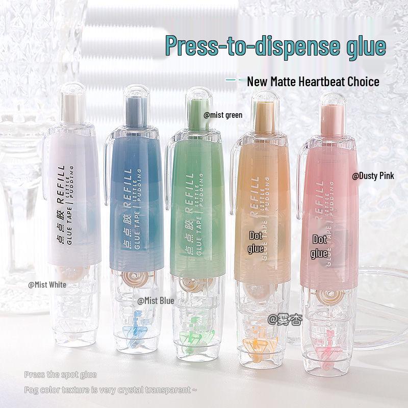 Student Click-Type Dot Glue for Scrapbooking: Mini, Smooth, Stain-Free Adhesive