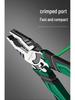 Multifunctional Industrial-Grade Pliers: Combination, Needle Nose, Diagonal Cutting, Eccentric, Strong Blade.