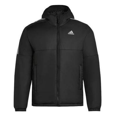 Essentials Sports Striped Warm Casual Hooded Cotton Jacket Men Jacket KF6755