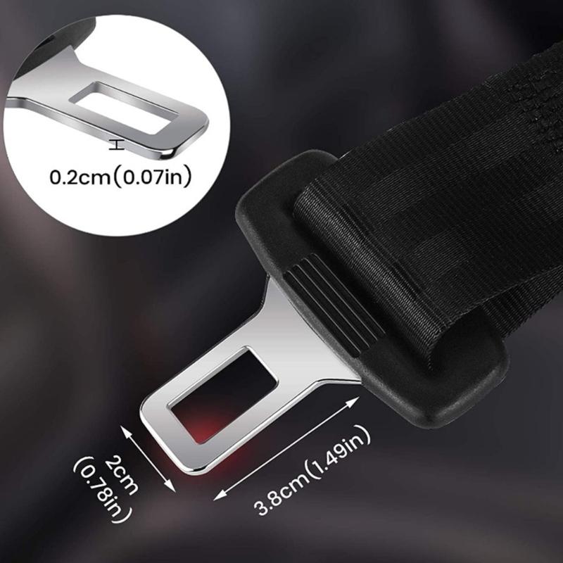 Double Automotive Seatbelt Extenders Heavy Duty ABS Seat Belt Lengtheners Ergonomic Design for Best Passenger Space