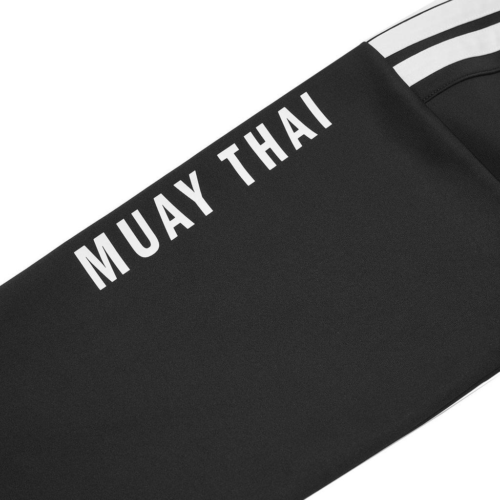 adidas Muay Thai Unisex Black Stand Collar 3-Stripes Track Jacket TR02NHJMT1-BW