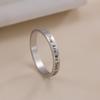 3mm Wide Rings Inspirational Words Stainless Steel Women Men Anniversary Ring Jewelry Gift for Lover Mother Friends