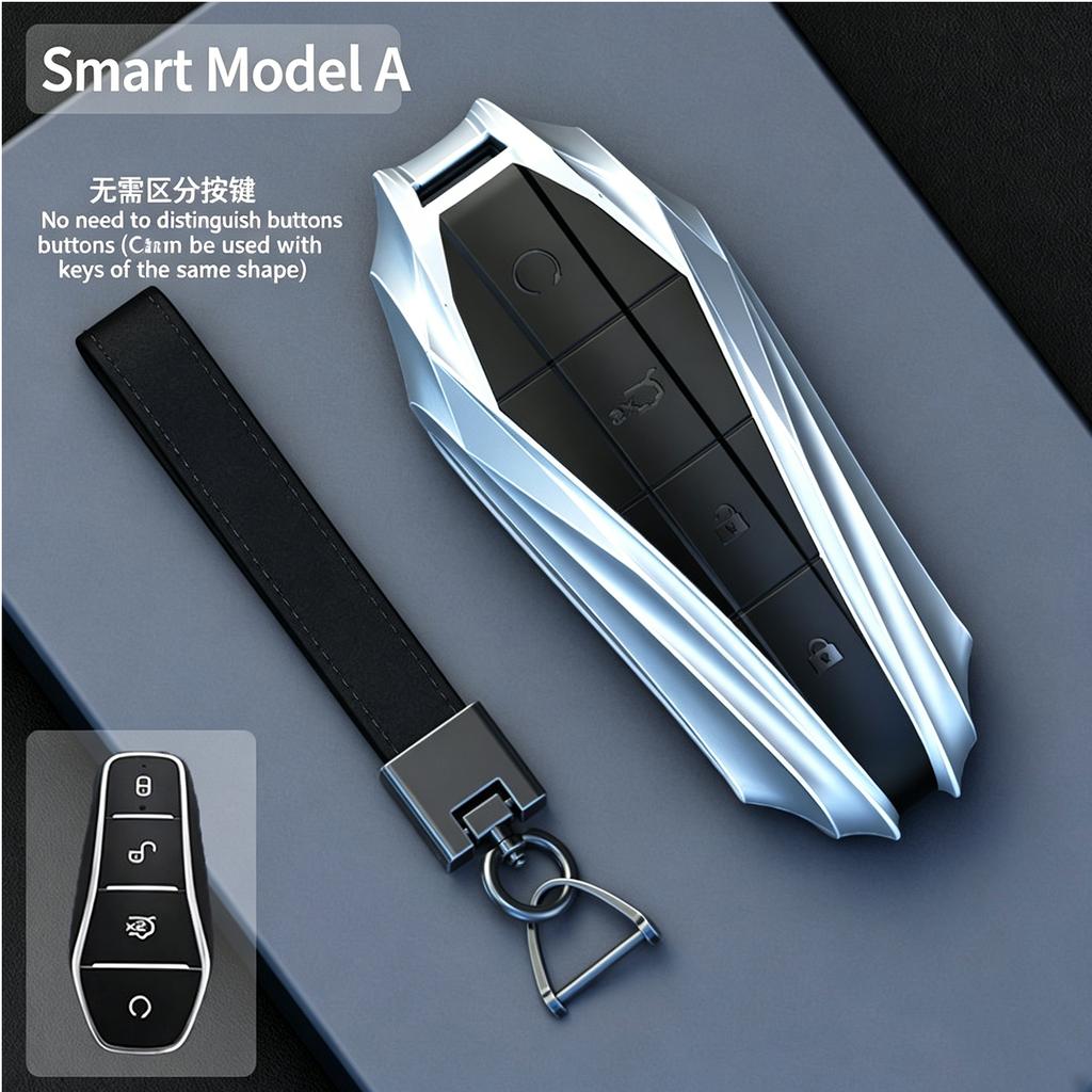 For BYD Dolphin Metal Car Key Case Set Song Plus Han EV Qin DMI Yuan Pro Tang DMP Escort Ship 07 Seal European G Car Accessories
