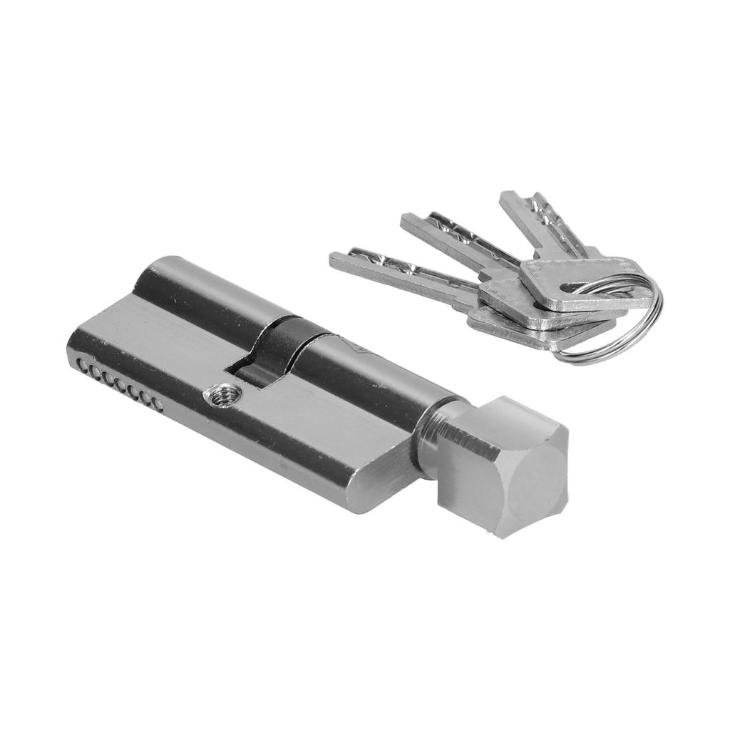 Indoor Key Cylinder AluminumIron Alloy Door Lock Core for Thickness of 3550mm Door