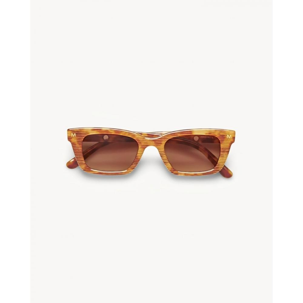 Machete Ruby Sunglasses In Dark Tortoise Stripe Mod Tortoise