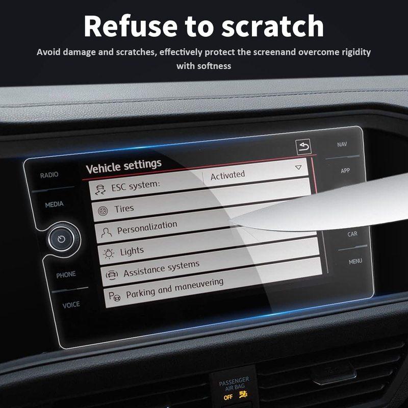 For     VW Volkswagen Jetta Car GPS Tempered Glass Center Touch Screen Display Touchscreen Protective Film 8inch