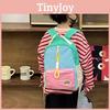 Backpack Kids Fashionable Color Block Design Large Capacity Kindergarten Bag