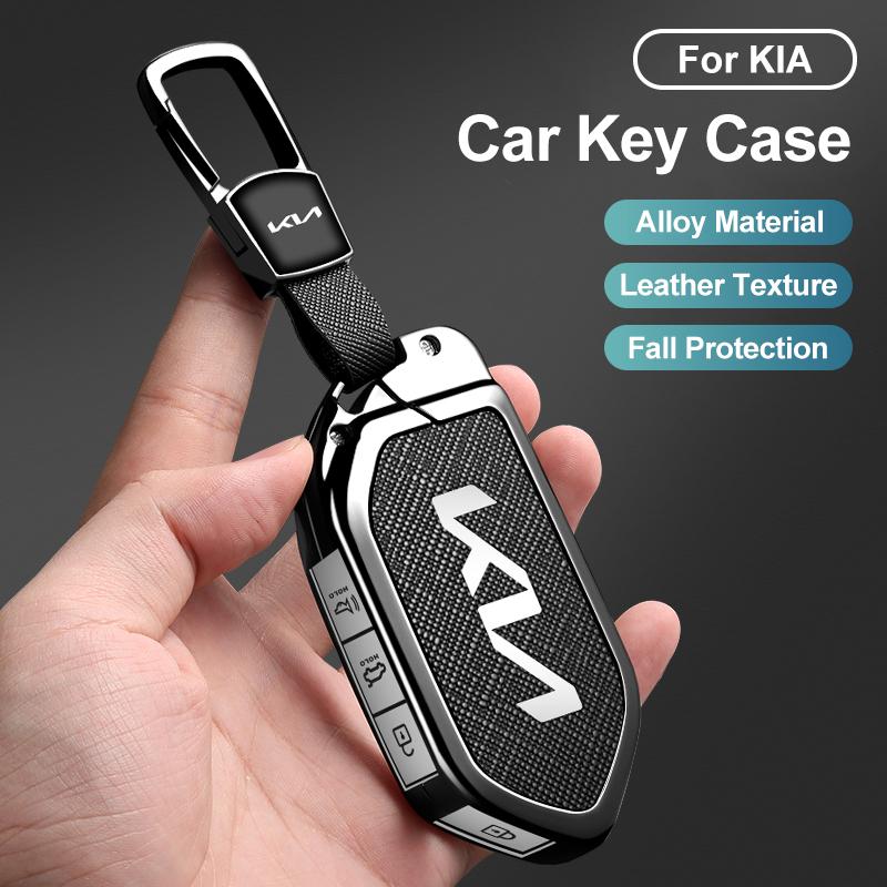 Zinc Alloy Car Remote Car Key Case Cover for Kia KN EV9 Picanto GT Line Carnival Seltos Sorento Morning K5 KA4 EV3 2024Accessory