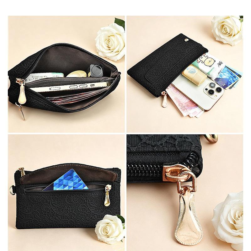 Versatile Multi-color Wrist Clutch Bag Women's Light and Thin Portable Mobile Phone Change Storage Bag Casual Bag