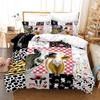 3D Yak Bedding Set King Queen Down Duvet Cover Pillowcase 2/3pcs Animal Bed Cover Soft Quick Drying Home Textile Men Gift