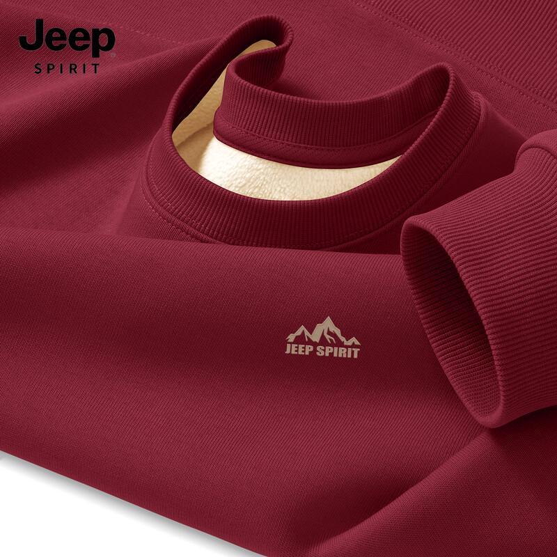 

JEEP SPIRIT Men s Fleece Lined Crew Neck Sweatshirt 2XL