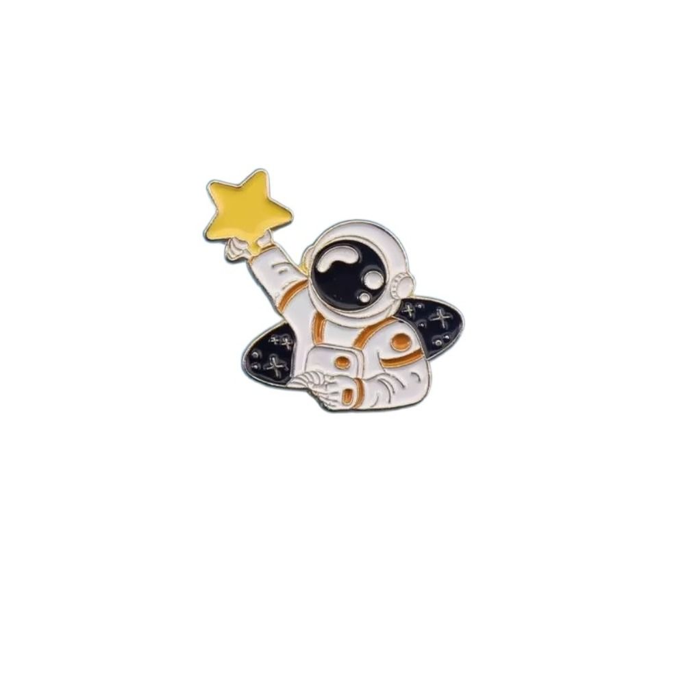 

Zinc Zinc Alloy Astronaut Enamel Pins Star Cartoon Women c