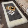 New Wave Faux Wool Rug: Bedroom, Living Room & Bay Window Mat with Long Pile