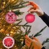 Christmas Tree Balls Painted Shatterproof Globes 2.36in With Hook Shatterproof Christmas Tree Ornaments For Tree Indoor Front