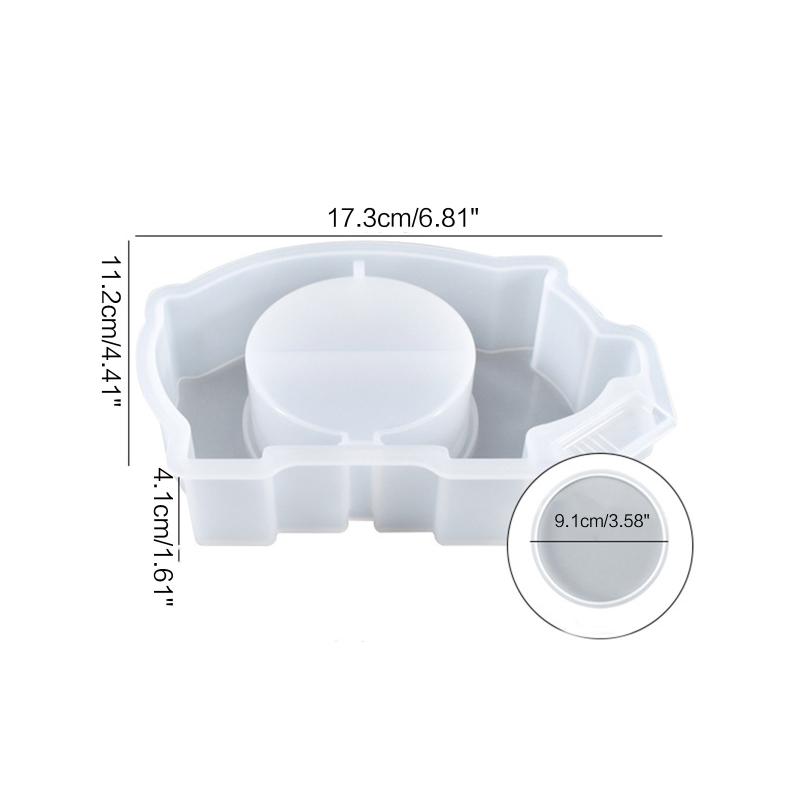 Resin Jewelry Box Epoxy Mold Elephant Hippo Pig Whale Piggy Bank Mold Crystal Casting Mold for Coin Jewelry Organizer
