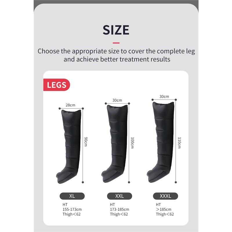 Pressotherapy Air Compression Foot Muscle Massager Leg Recovery Boots Lymphatic Drainage Machine  Relax Physiotherapy 8Cavity