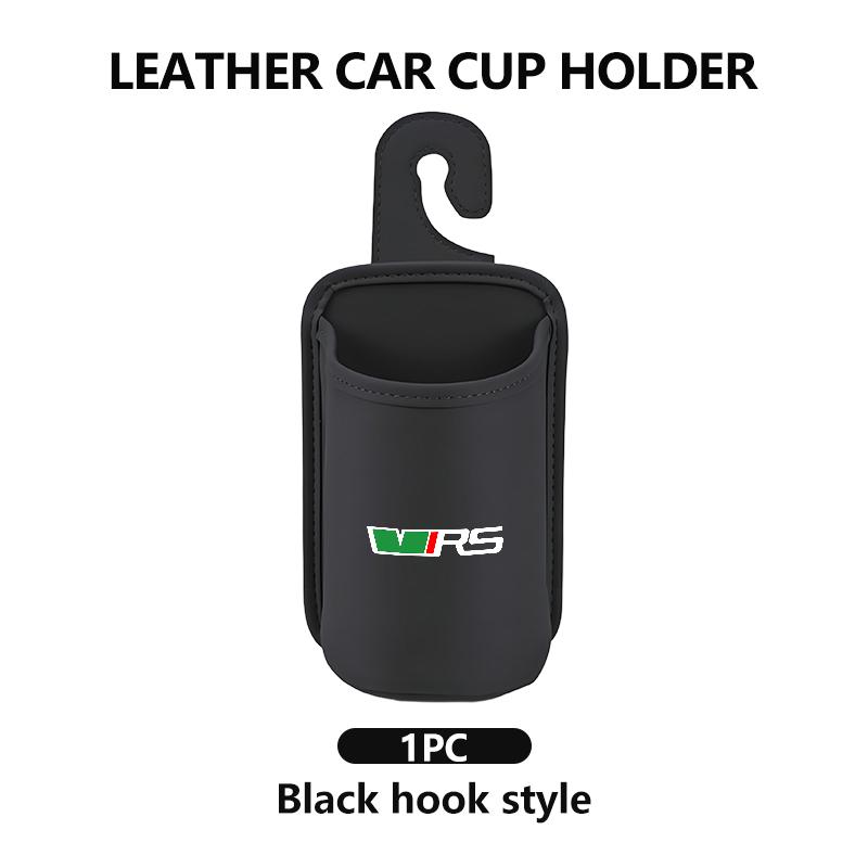 Für Skoda Leder Auto Wasserbecherhalter Innen Getränkehalter Organizer Zubehör Fabia 1 2 Octavia a7 RS Superb Rapid Yeti Karoq