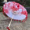Chinese Japanese Art Tassel Decorative Umbrella Embroidery Flower Girl Umbrella  Wedding Decoration