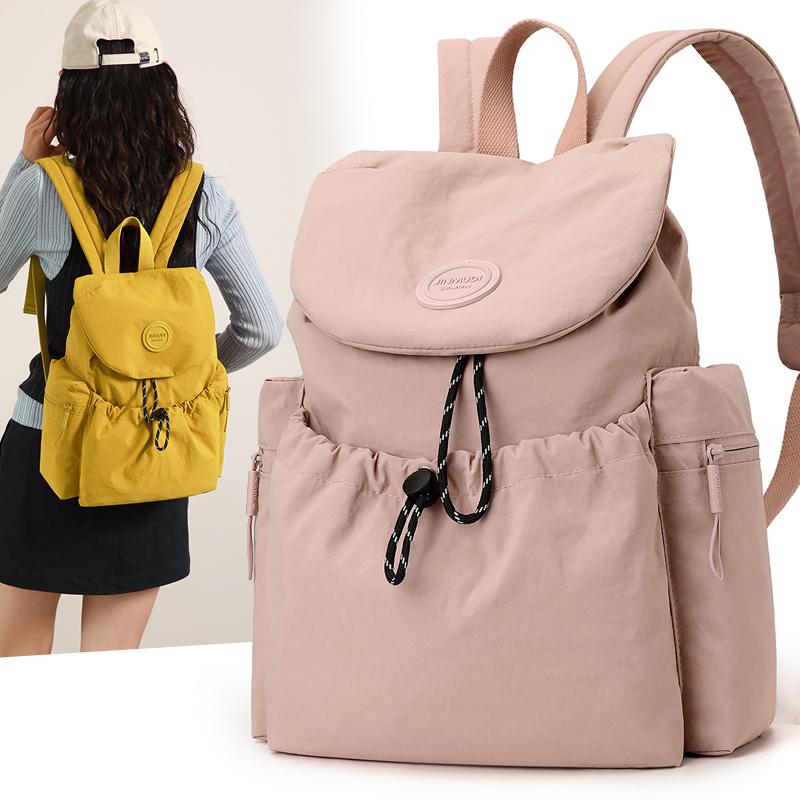 Waterproof Nylon Bag Lightweight Schoolbag Women's Travel Small Backpack