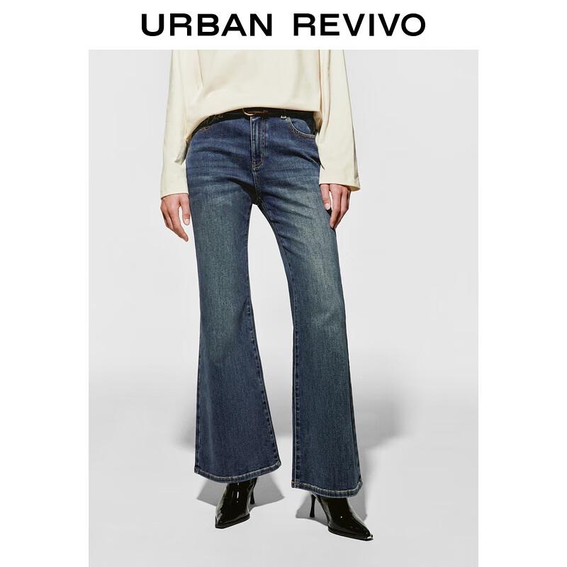 UR 2025 Winter Washed Flared Jeans