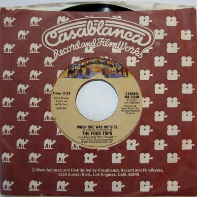 7inch Record FOUR TOPS - When She Was My Girl NB2338 Casablanca 1981 US Soul/Funk Used