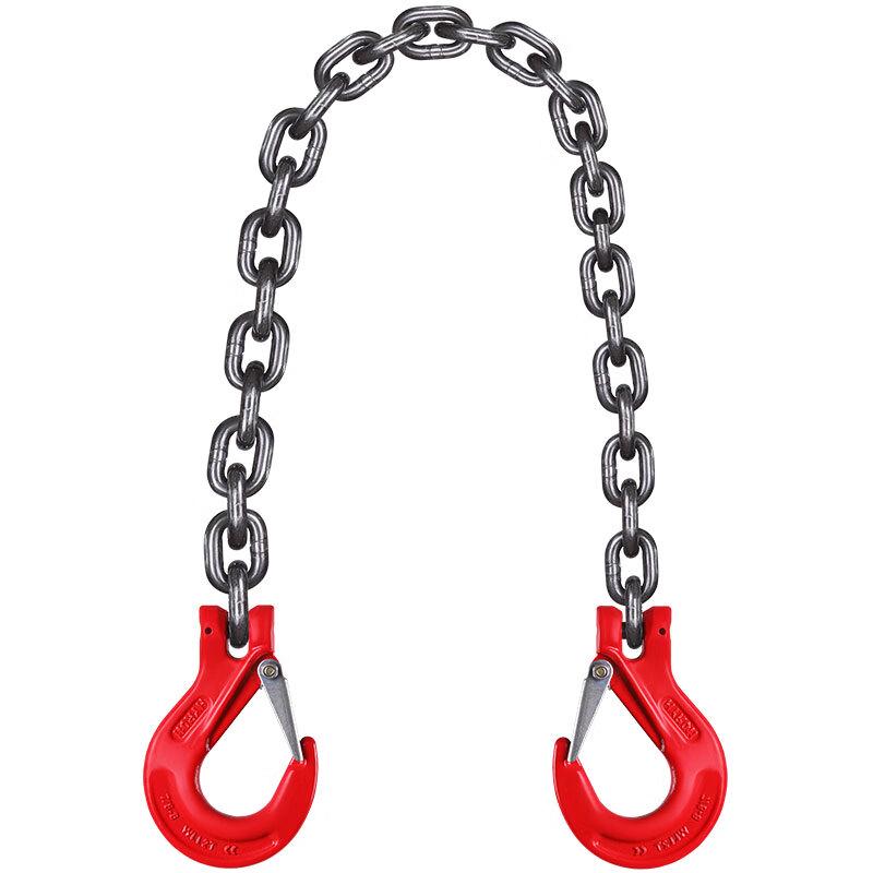 1-Ton 1-Meter Outdoor Manganese Steel Lifting Chain Sling with Double Hooks