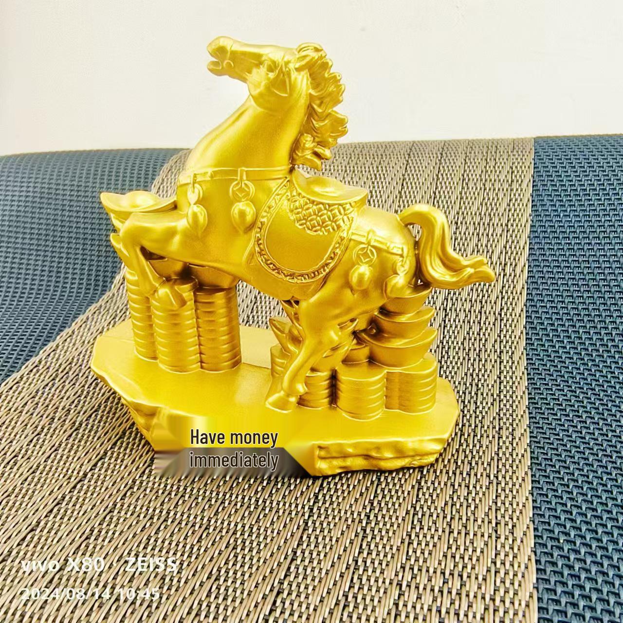 Zodiac Horse Ornament: Year of the Horse Wealth Display & Business Gift Zodiac Horse Home Decoration