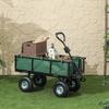 114L Steel Frame Garden Cart Trolley - Green