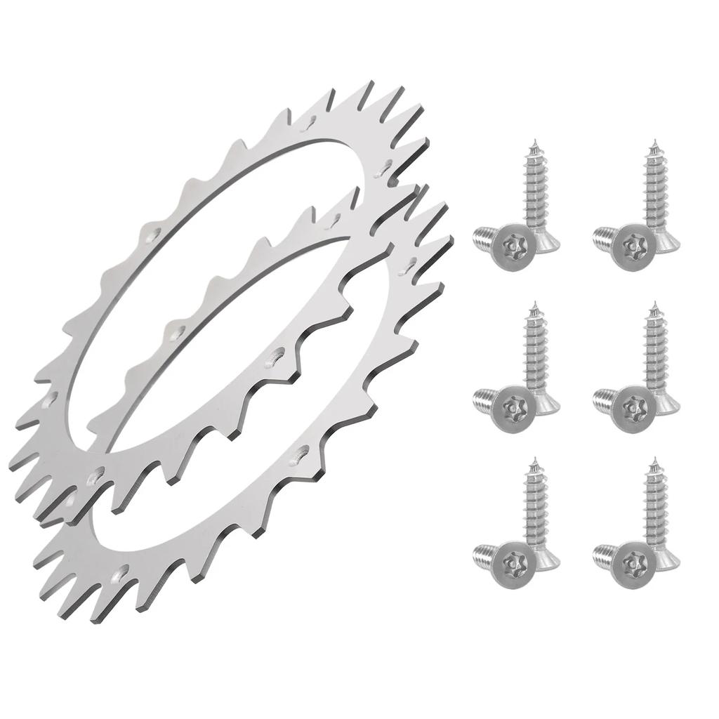 2PCS Stainless Steel Traction Improved Auxiliary Wheels With Robotic Spike For Worx Plus S/M Robot Lawn Mower 205*205MM