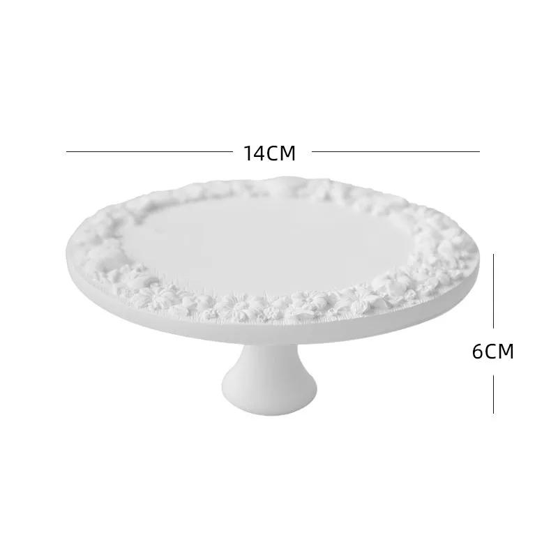 Photography Jewelry Display Shelf Creative Gypsum Round Relief Tray Counter Jewelry Display Shelf Photography Display Props