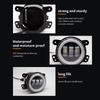 Car Led 4 Inch Front Bumper Fog Light For Off-Road With/Without White Yellow Halo Ring Drl Angel Eyes Lamp 30W Fog Lights