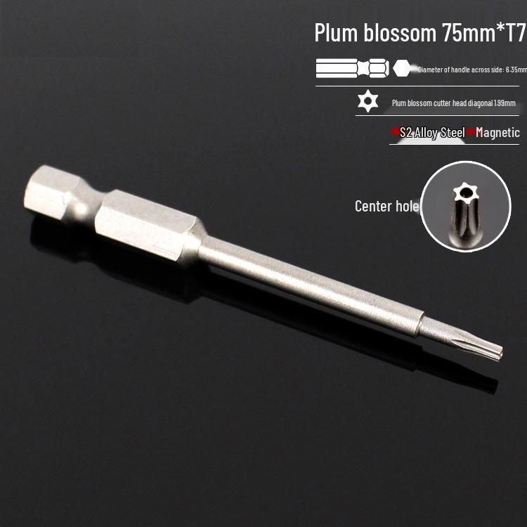 Magnetic 50mm Star Screwdriver & Hex Bit Set for Electric Drills