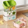 Thickened Fruit Storage Box Space-Saving Draining Basket Multi-Functional Fruit Plate  Office