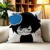 K-Karkat V-Vantas  Square Double-Sided Printed Pillow Case Sofa Cushion Cover Bedroom Bedside Decor
