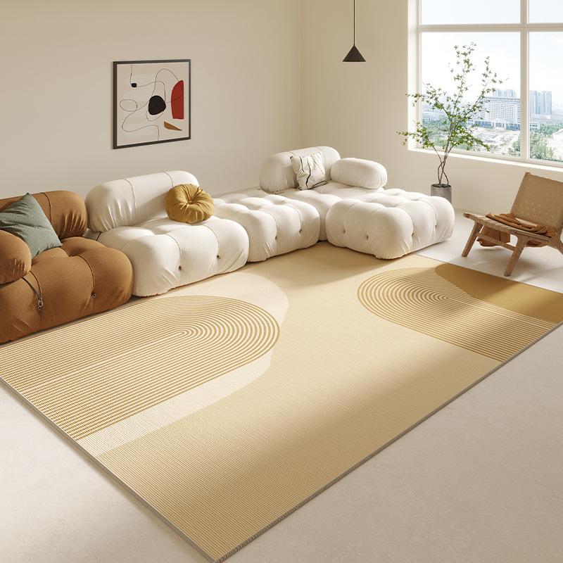 Simple Geometric Ins Line Wind Carpet Living Room Bed In Front of the Large Carpet Easy To Take Care of Non-slip Soft Rug