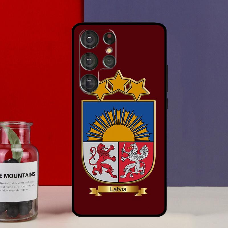 

Чехол Funda с флагом Латвии для Samsung Galaxy S25 Ultra S9 S10 S20 S22 Plus S21 FE S23 S24 Ultra For Galaxy S9