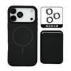 Magnetic Liquid Silicone Case for IPhone 17 Pro Max Air 16 15 14 13 12 with For Magsafe Card Bag Wallet Camera Lens Film Cover