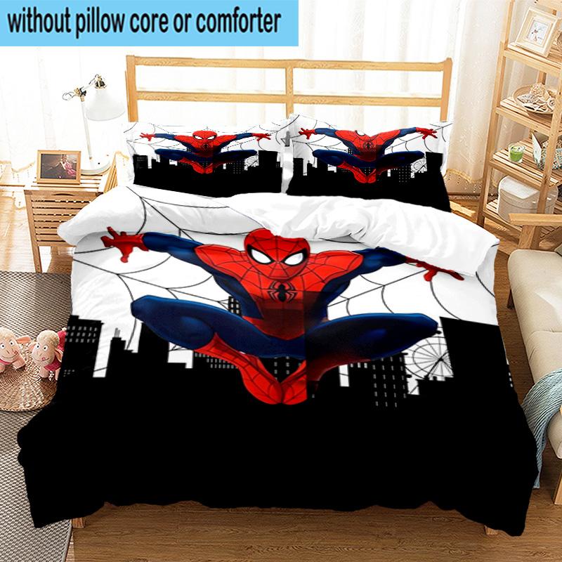 3pcs Spider 3pcs Bedding,Including 3pcs Duvet Cover And 2pcs Pillowcases Perfect for Christmas,Ideal for Bedroom, Dormitory