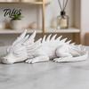 Fantasy Creature Statues for Shelves 3D Printed Baby Dragon Figurine, Cute Sleeping Statue, Creative Figurines Desk Decor Figure Ornament Home Office