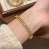 Luxurious hollow lace floral design inlaid with synthetic zirconium, copper open bangle with delicate beaded edges and carved patterns, a delicate
