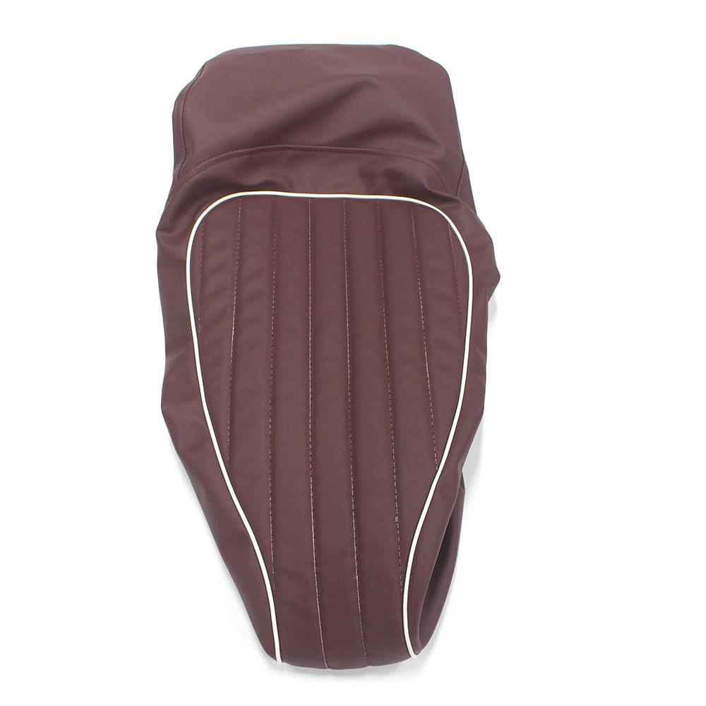 Motorcycle Black/Red Saddle Leather Cushion Cover for GTS300 GTS 300