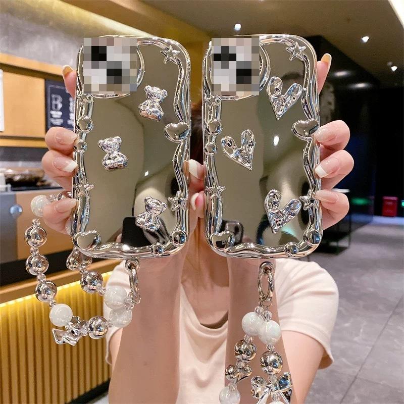 Cartoon Silver Heart-shaped Resin Diy Jewelry  Phone Cases Cups  Toothbrushes  Patches  Shoes  Hair Accessories Handcrafted Materials