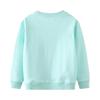 2025 Spring/Autumn Girls' Cartoon Cotton Sweatshirt with Round Neck