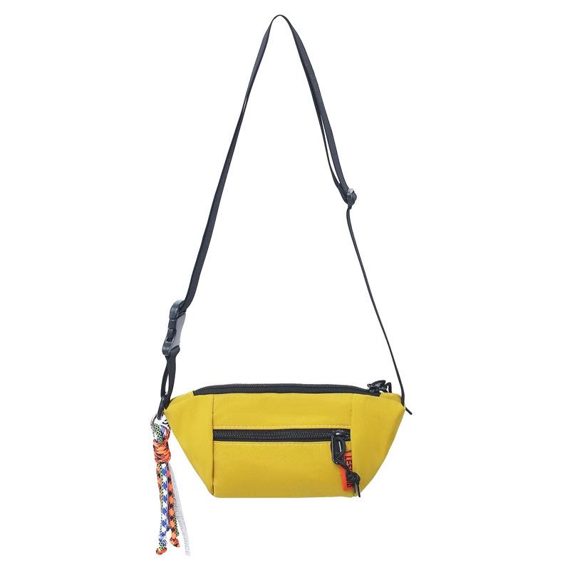 New Trendy Men's Messenger Bag Fashionable Versatile Small Fanny Pack Hong Kong Style Couple Shoulder Bag Ins Mobile Phone Bag