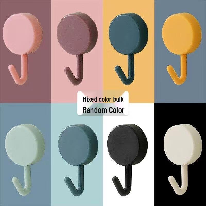 Macaron Color Strong Adhesive Punch-Free Hooks - 100 Pack