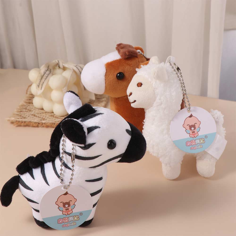 Pferde Plüsch Giraffe Anhänger Stofftier Esel Kleine Puppe Pferd Schlüsselanhänger Geburtstag Weihnachten