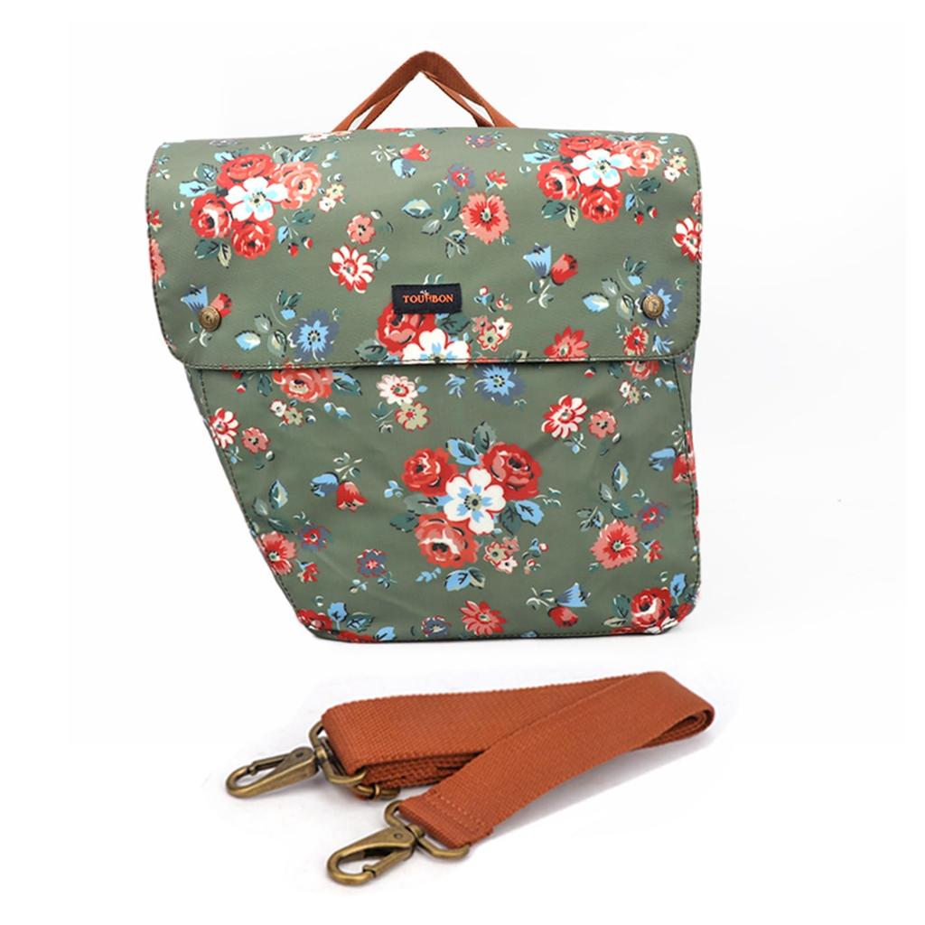 Tourbon Bicycle Pannier 24L Large Multiple Frame Perfect for and Outdoor Activities Bag, Capacity, Compartments, Bag, Water-Repellent, Large, Durable,