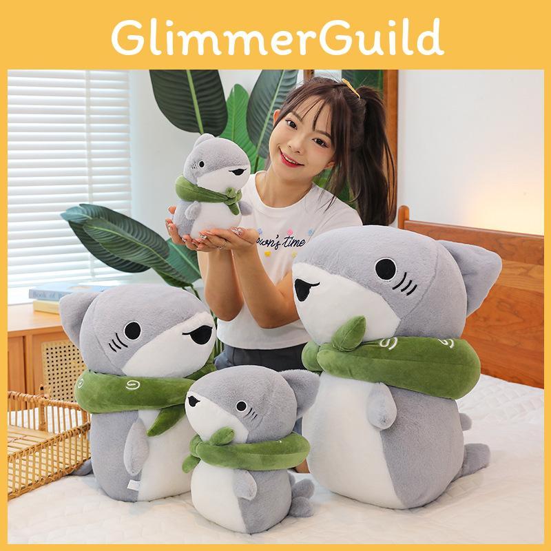 Plush Shark Outing Toy Cute Cartoon Girl Child Birthday Holiday Gifts Dolls