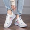 Women'S Running Shoes Thick-Soled Anti-Slip Casual Shoes Women Soft Lace-Up Lightweight Breathable Sports Shoes Women